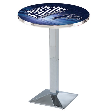 Holland Bar Stool Co 36" Chrome North Florida Pub Table, 28" dia. Top L217C3628NorFla-D2